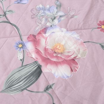 3er-Set, Bettdecke und 2 Kissenbez&uuml;ge aus 100% Maulbeerseiden, Lila