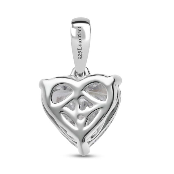 LUXURIANT VS-EF Labor Diamant Herz Anhänger, 925 Silber rhodiniert - 2,53 ct. image number 4