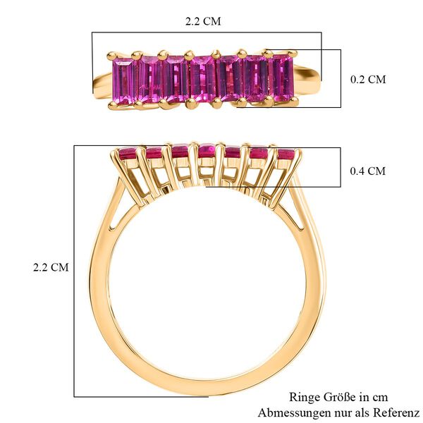 AAA burmesischer Rubin Ring in 585 Gold -1,06 ct. image number 7