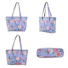 Passage - 4er-Set, Handtasche, Crossbody Tasche, Clutch und Brieftasche mit Blumen Muster, Lila image number 2