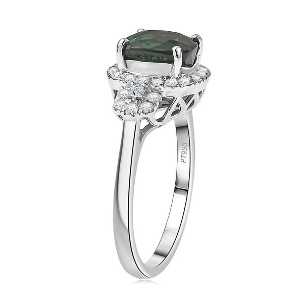 RHAPSODY AAAA Santa Rosa Turmalin und Diamant Ring in 950 Platin - 2,66 ct. image number 3