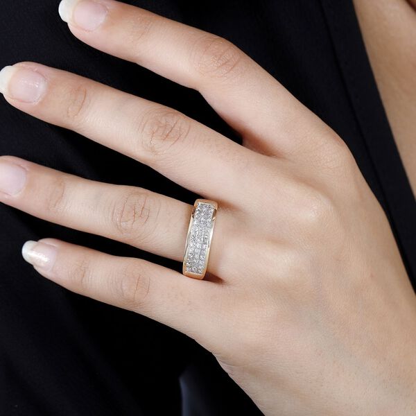 I1-I2 G-H Diamant Ring in 375 Gold - 1 ct. image number 10