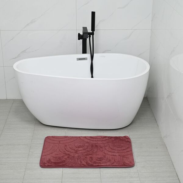 Badgarnitur mit rutschhemmender Rückseite, Bordeaux image number 11