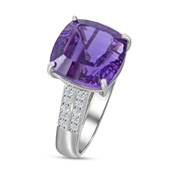 Lusaka Amethyst und Zirkon Cocktail Ring - 7,64 ct. image number 2