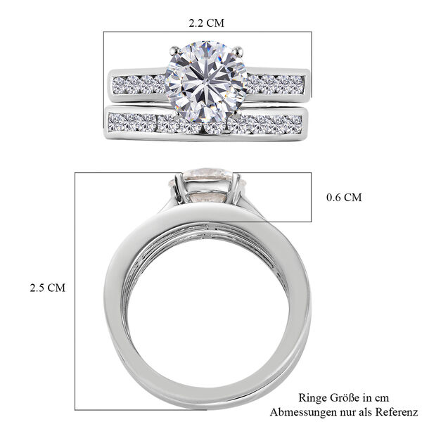 2er-Set, Moissanit-Ringe - 2,48 ct. image number 5