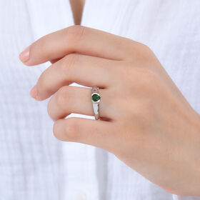 Nat&uuml;rlicher Chromdiopsid-Ring - 0,54 ct.