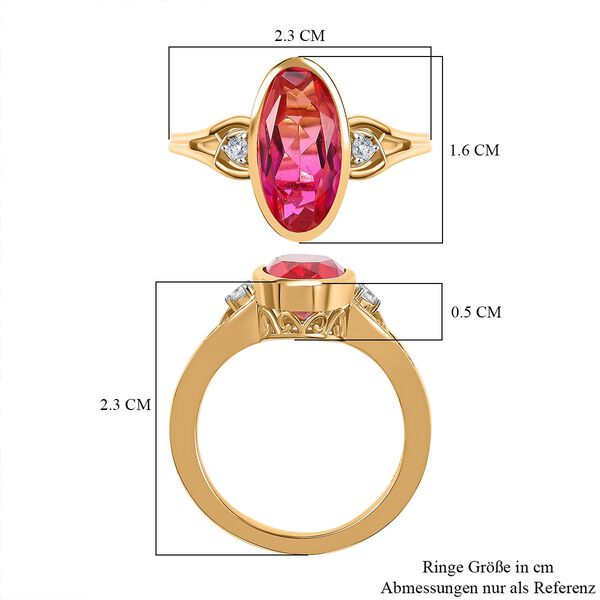 Sunset Triplett Quarz Ring, ca. 3,62 ct. image number 7
