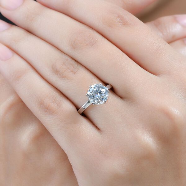 Funkelnde Königin- Moissanit Ring- 2,47 ct. image number 8