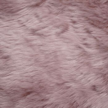 Kunstfell Teppich, rosa