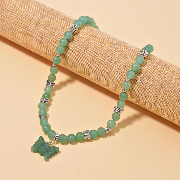 Grüne Aventurin-Halskette, 45 cm - 235 ct. image number 2