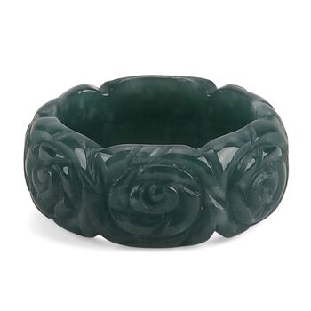 Nat&uuml;rlicher Olmek Jadeit Ring (Gr&ouml;&szlig;e 16.00) ca. 35,00 ct.