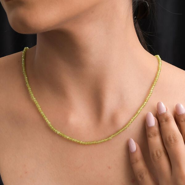 Peridot Halskette, 45 cm - 33,95 ct. image number 3