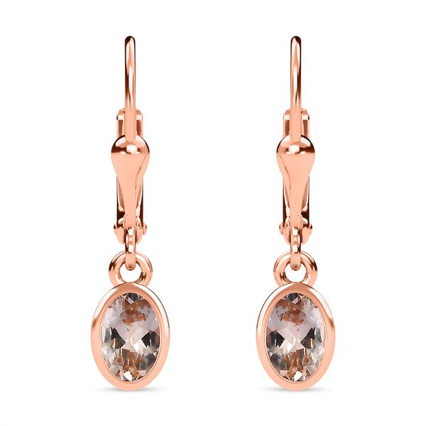AA Morganit Ohrringe, ca. 0,91 ct.