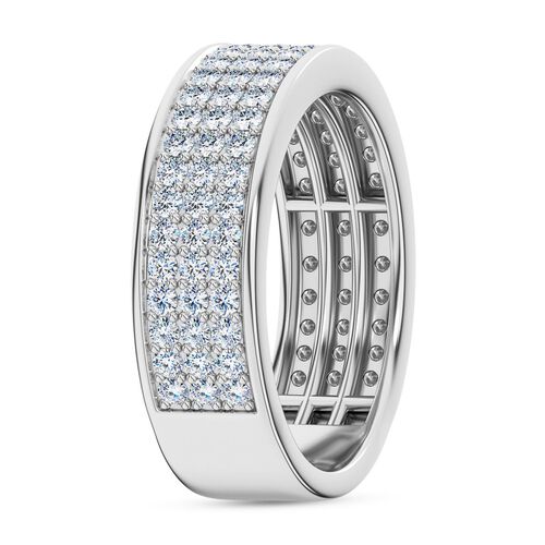 LUXURIANT DIAMOND - Lab Grown Diamant SI-GH SGL zertifiziert Ring, 925 Silber rhodiniert (Größe 17.00) ca. 1,00 ct image number 4