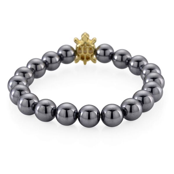 Terahertz, Wei&szlig;er Zirkonia Schildkr&ouml;te Armband ca. Flexibles cm Nickelfreies Messing Standard 131.00 ct image number 4