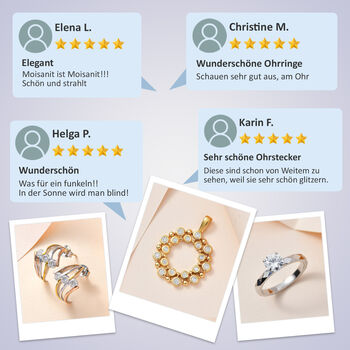 Moissanit Ring - 0,45 ct.