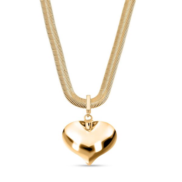 Herz Halskette in Goldton, 45+5 cm image number 5