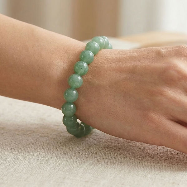 Gr&uuml;ner Aventurin Armband Flexibel, ca. 215.00 ct image number 3