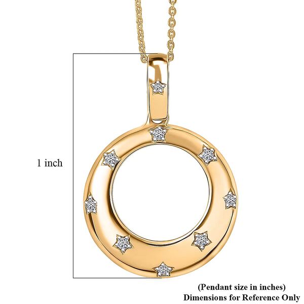 LUXURIANT SI-GH Labor Diamant Anh&auml;nger mit 50cm Kette - 0,15 ct. image number 6