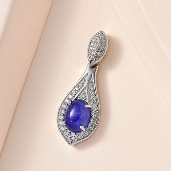 AA Tansanit und Zirkon Anh&auml;nger - 1,63 ct.