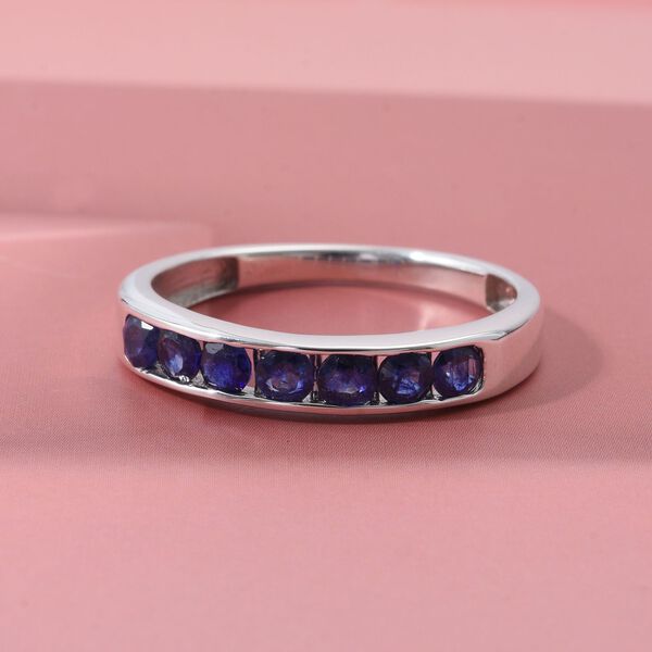 D'Joy Masoala Saphir (Fissure gef&uuml;llt) Ring 925 Silber rhodiniert (Gr&ouml;&szlig;e 21.00) ca. 1,20 ct image number 1