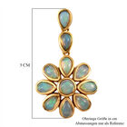 Natürliche, äthiopische Opal-Ohrringe, 925 Silber vergoldet ca. 2,91 ct image number 4