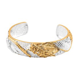 Royal Bali Kollektion - 925 Silber und Gelbgold Vermeil Armreif, ca. 37,00g