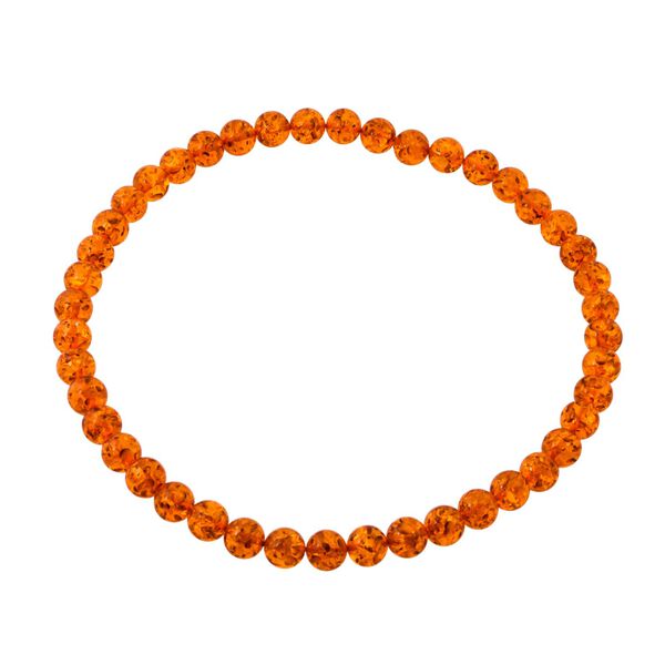 Synthetischer Bernstein Kette 61 cm image number 0