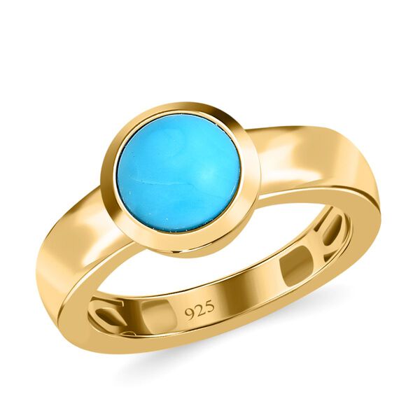 Amerikanischer, natürlicher Sleeping Beauty Türkis-Ring - 1,17 ct. image number 4