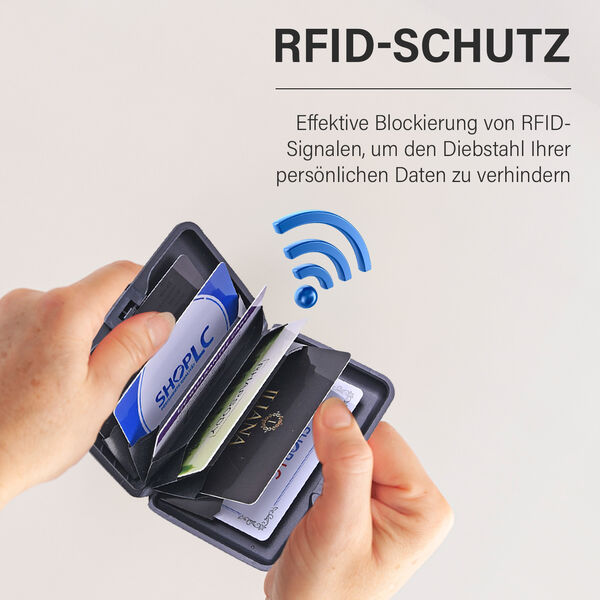 5er Set - RFID geschützte Aluminium-Kartenhüllen, einfarbig image number 4