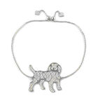 Coryana Armband Hundmotiv,925 Silber, verstellbar ca. 23 cm, ca. 3,90g