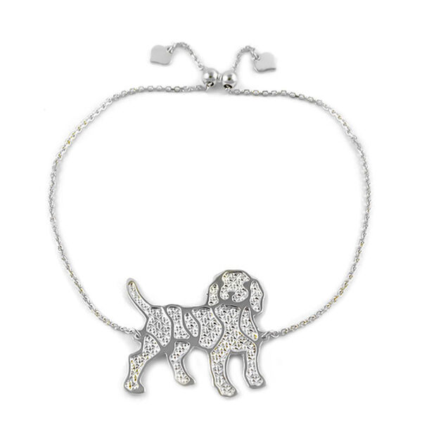 Coryana Armband Hundmotiv,925 Silber, verstellbar ca. 23 cm, ca. 3,90g image number 0