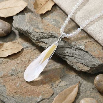 Wei&szlig;er Magie Farbe Kristall Schmuckset