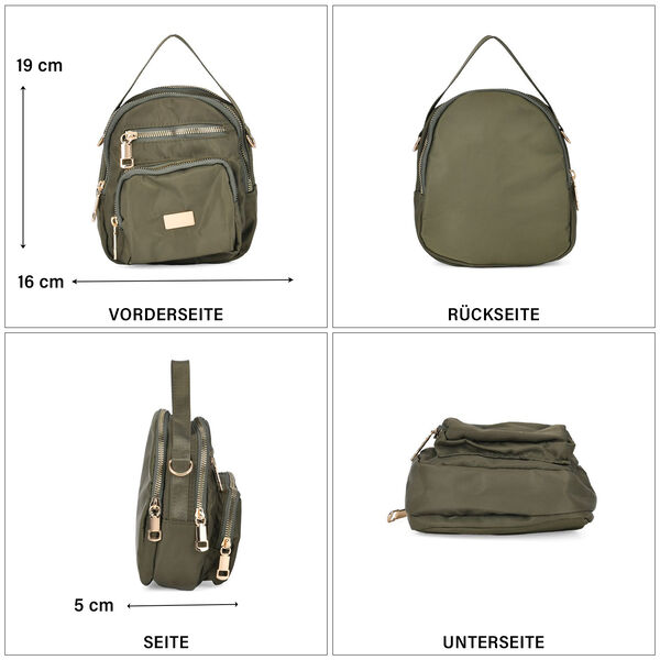 Kompakte Umh&auml;ngetasche mit verstellbarem G&uuml;rtel und RFID Schutz, Gr&uuml;n image number 5