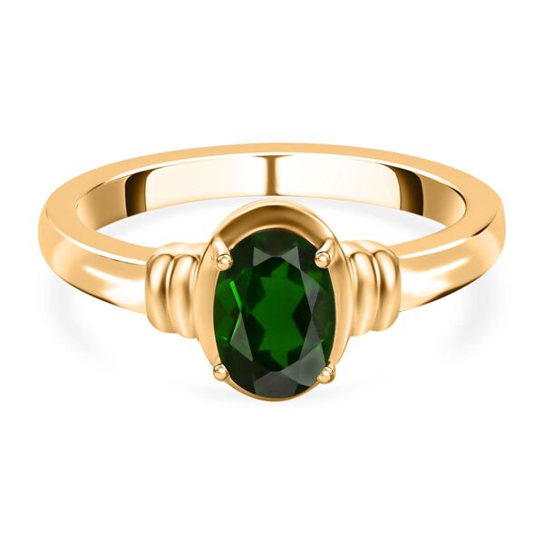 Nat&uuml;rlicher Chromdiopsid-Ring - 0,87 ct. image number 0