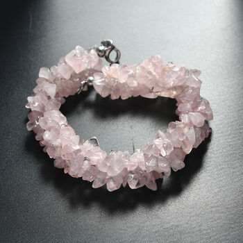 Rosenquarz Armband, 19 cm - 120 ct.