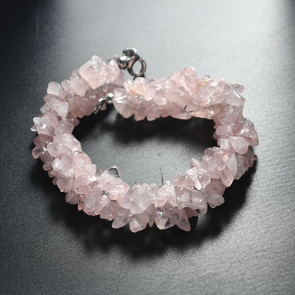 Rosenquarz Armband, 19 cm - 120 ct. image number 1