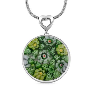 Murano-Stil Glas Schmuckset Reiner Edelstahl