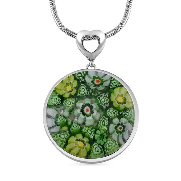 Murano-Stil Glas Schmuckset Reiner Edelstahl