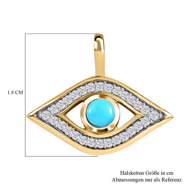 Nazar T&uuml;rkis und Zirkon Anh&auml;nger image number 6