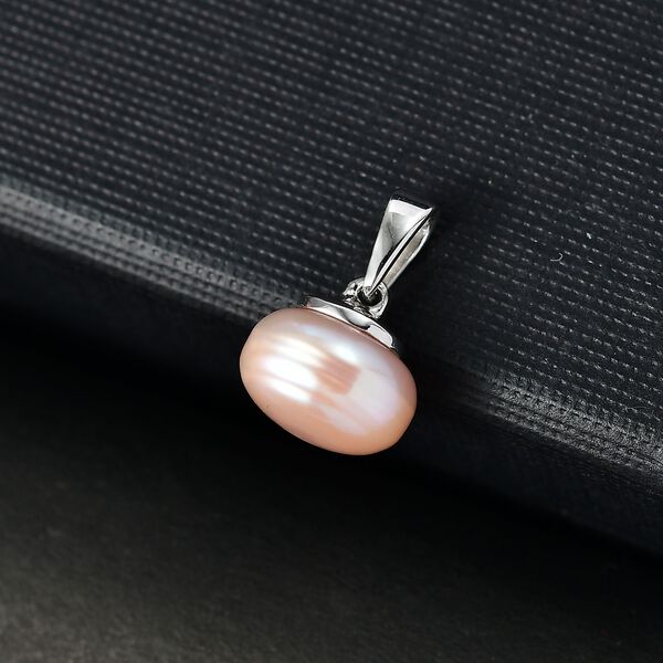 Rosa Süßwasser Perle Anhänger image number 2