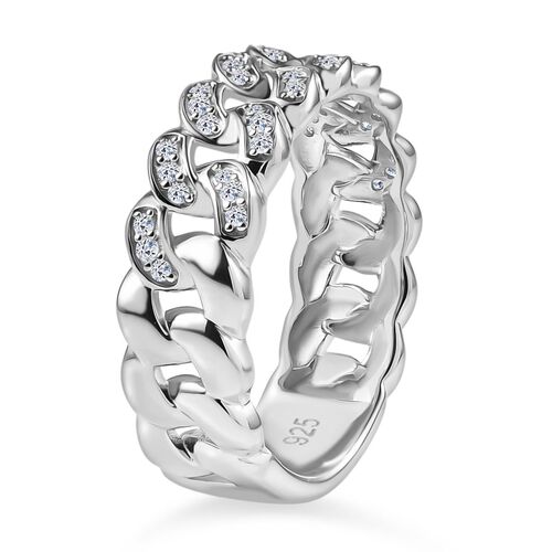 Lab Grown Diamant SI Ring 925 Silber rhodiniert (Größe 20.00) ca. 0,24 ct image number 4