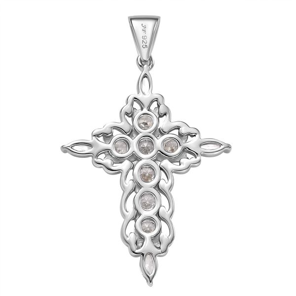 J Francis gefertigt mit SWAROVSKI- Swarovski Zirkonia Kreuz Anhänger image number 6