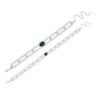 Grüner Kristall Schmuckset