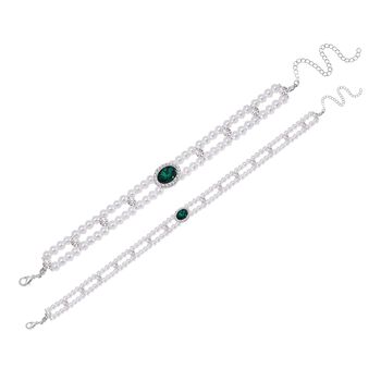 Gr&uuml;ner Kristall Schmuckset