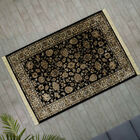 Gewebter Teppich mit Perserdruck und Fransen, Größe 120x180 cm, Schwarz image number 3