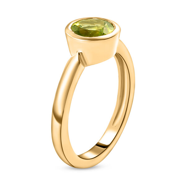 2er-Set, nat&uuml;rlicher Peridot-Solit&auml;r-Ring und Anh&auml;nger in Silber, 2,63 ct. image number 6