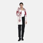 Kuschelweicher, geschmeidiger Cardigan mit Kapuze und zwei Taschen, 110x82 cm, dunkelrot