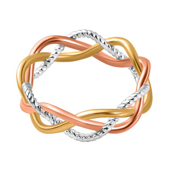 Dreifarbiger verflochtener Ring image number 6