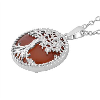 Roter Achat Schmuckset  Legierung ca. 49.00 ct